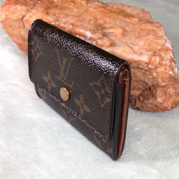 Authentic Louis Vuitton Monogram Porte-Monnaie Plat Coin Card wallet - Picture 2 of 14